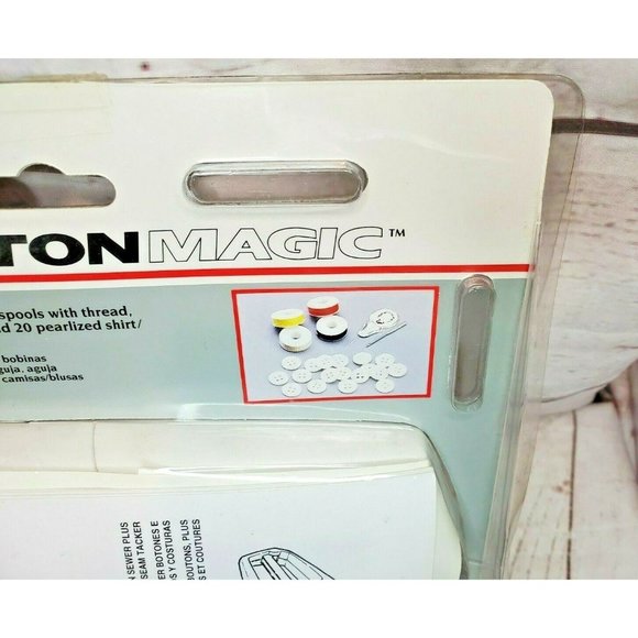 Handheld Singer Button Magic B110X-CS 2 And 4 Hole Maker Attaches Buttons - Picture 4 of 10